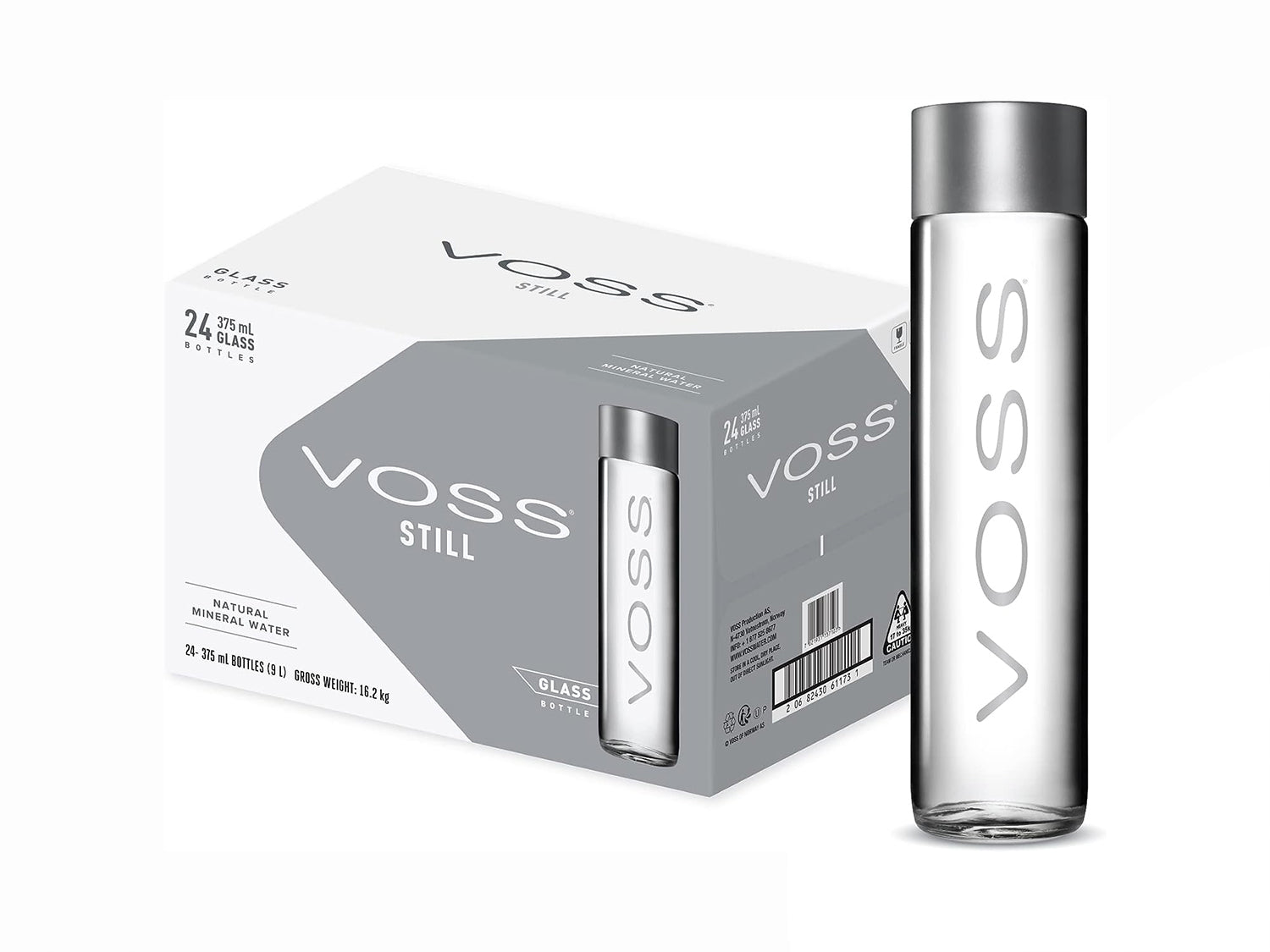 Voss Still Water GLASS 375ml x24