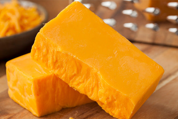 Cheddar Cheese Block Colored