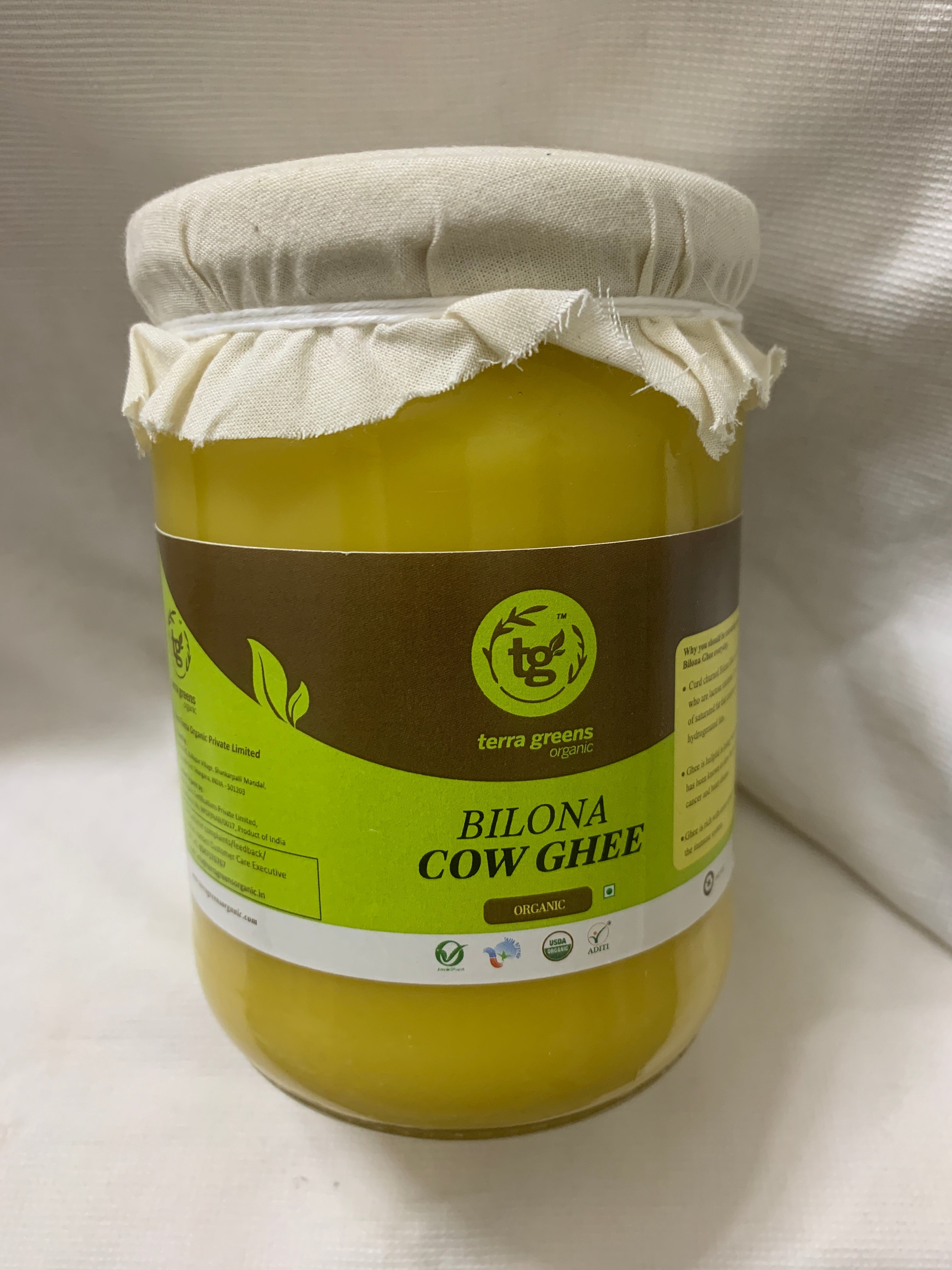 Organic Cow Ghee 500ml