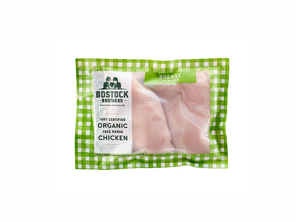 Bostock Brothers Organic Chicken Breast Skin on 300g
