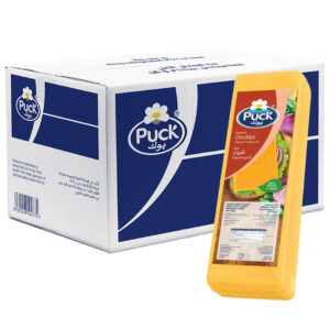Puck Cheddar Cheese Block Colored