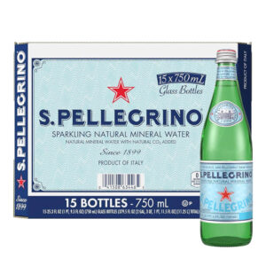 San Pellegrino Natural Sparkling Water Glass Bottles