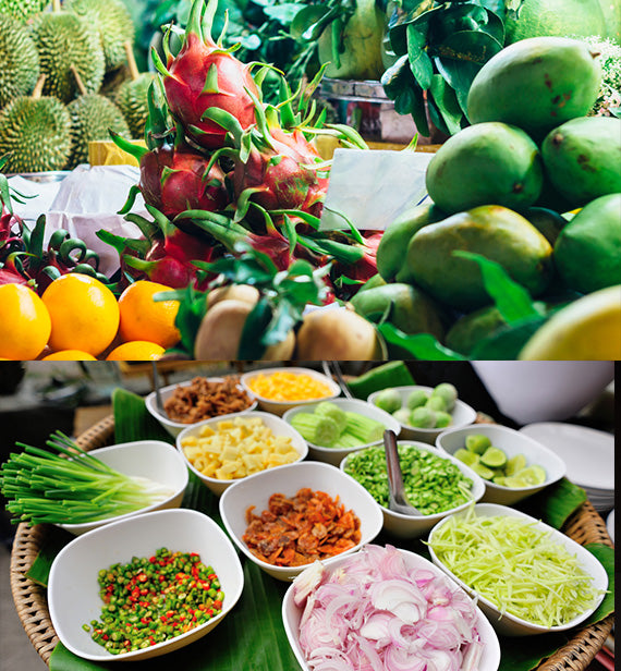 Thai Fresh Fruits, Vegetables and Herbs