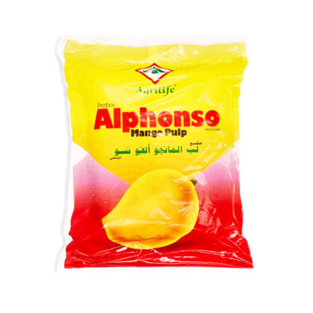 FROZEN ALPHONSO MANGO PULP (SWEETENED) - AGRILIFE