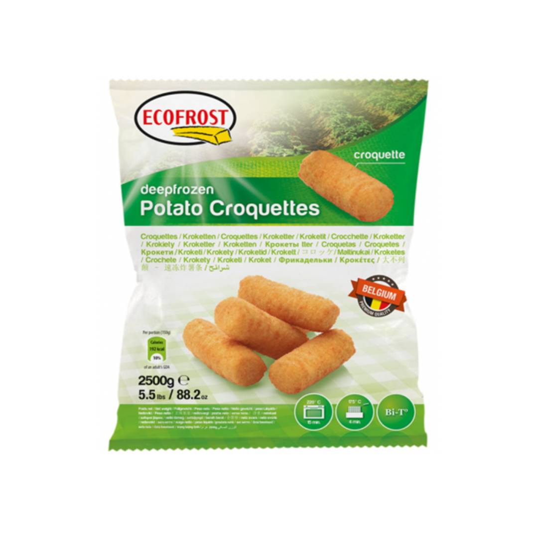 POTATO CROQUETTES 4 X 2.5 K.G - ECOFROST