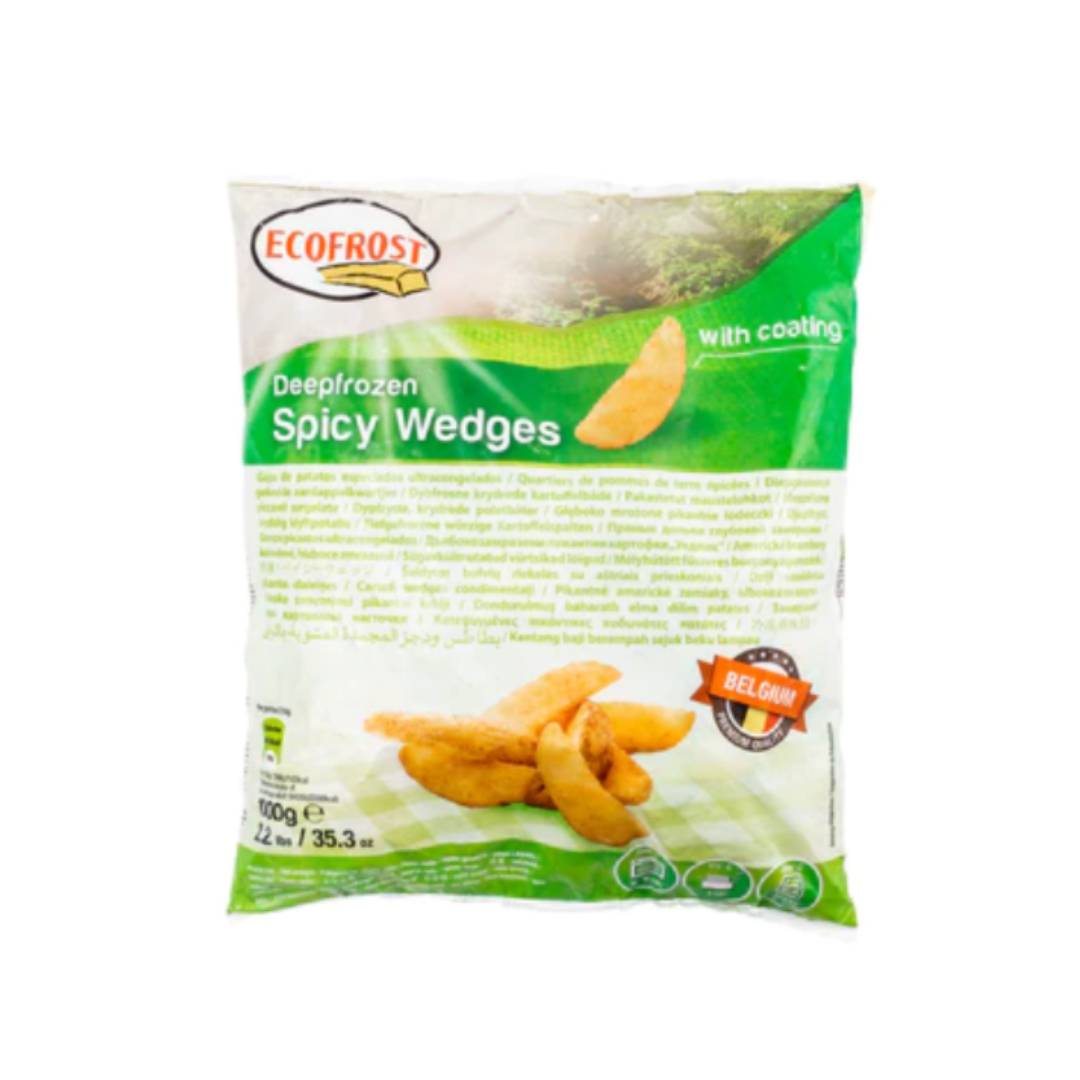 SPICY POTATO WEDGES 4 X 2.5 KG - ECOFROST